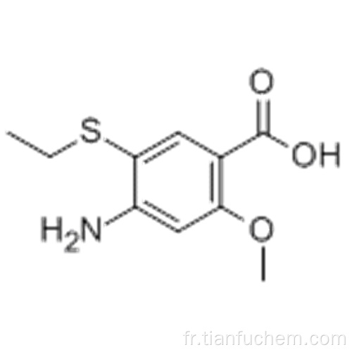 Acide benzoïque 4-amino-5- (éthylthio) -2-méthoxy-CAS 71675-86-0